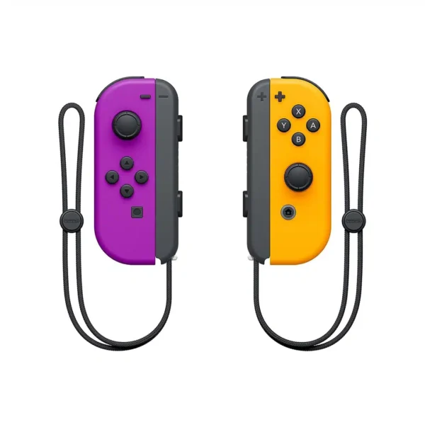 Nintendo Joy-Con (LR) Wireless Controllers Purple-Neon Orange - Image 2